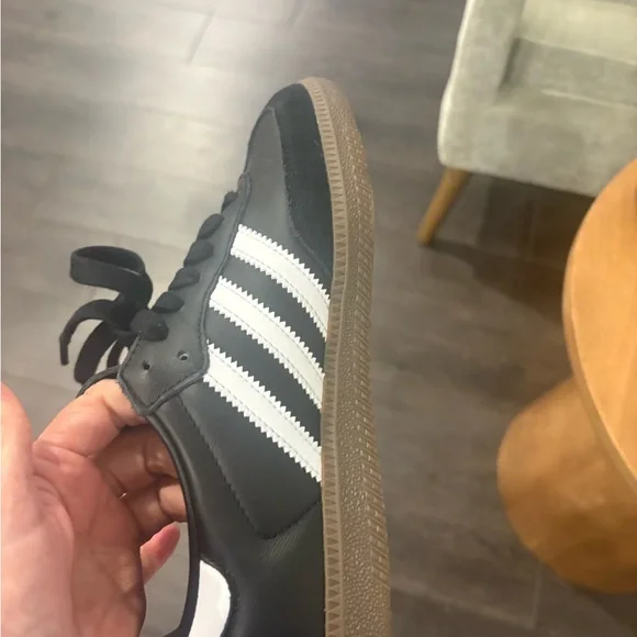 Adidas Black Sneakers with White Logo - Picture 6 of 9